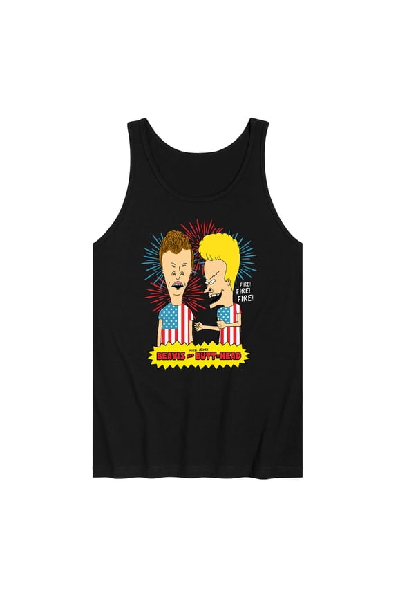 Beavis & Butthead - USA Fire - Men's Jersey Tank Top