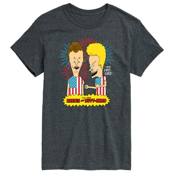 Beavis & Butthead - USA Fireworks - 4th of July - Men's Short Sleeve Graphic T-Shirt