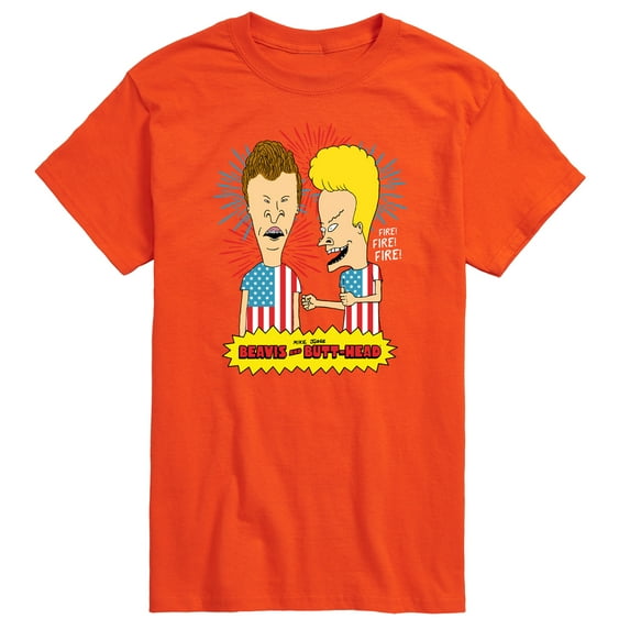 Beavis & Butthead - USA Fireworks - 4th of July - Men's Short Sleeve Graphic T-Shirt