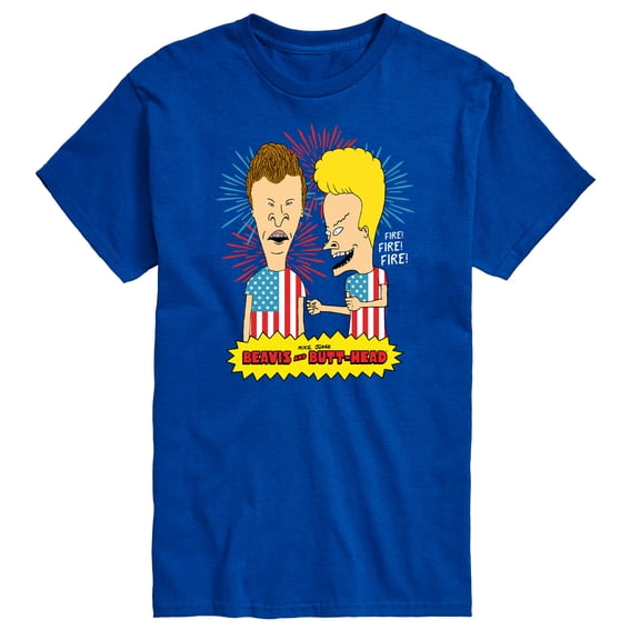 Beavis & Butthead - USA Fireworks - 4th of July - Men's Short Sleeve Graphic T-Shirt