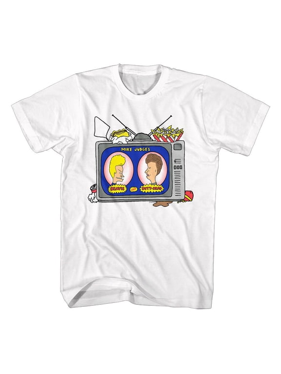 Beavis and Butt-Head Junk Food White T-Shirt