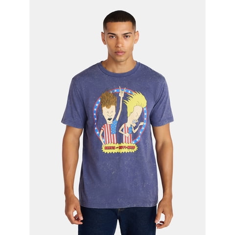 Beavis and Butt-Head Men's & Big Men's Americana Graphic Tee, Sizes XS-5XL