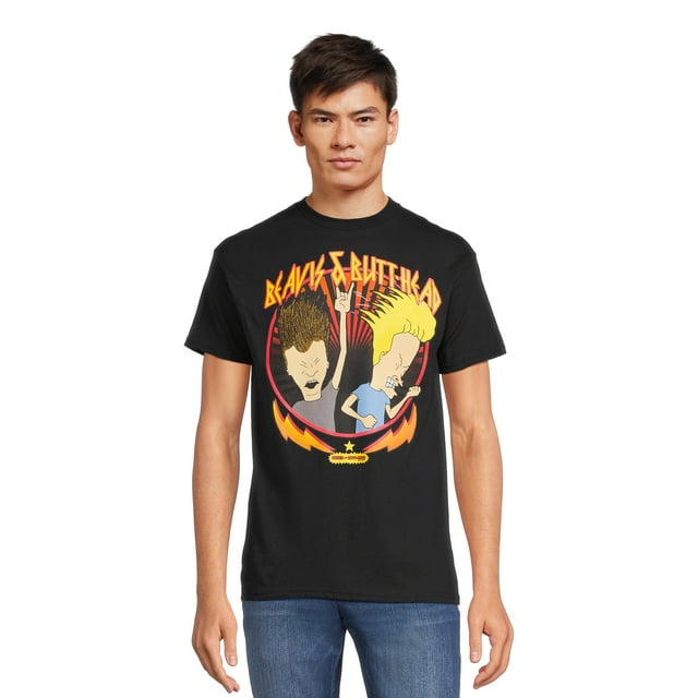 Beavis and Butt-Head Men's Big & Tall Rock Heads Graphic Tee, Sizes S ...