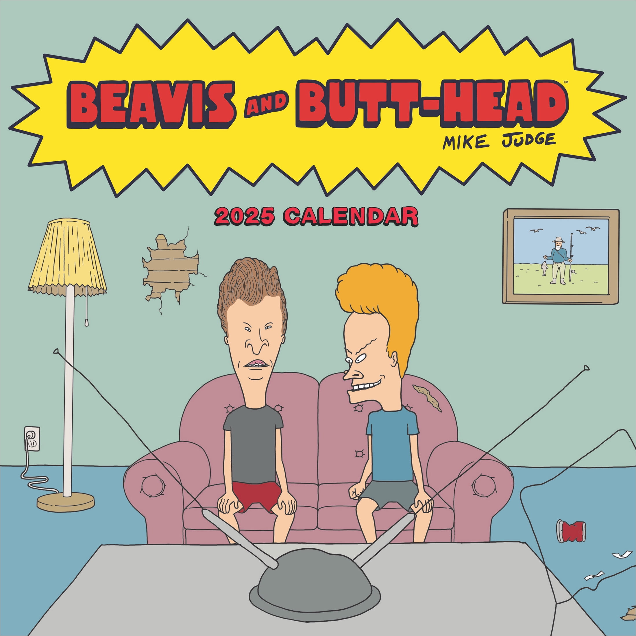 Beavis and Butt-Head OFFICIAL | 2025 12x24" Square Wall Calendar | Cal Ink