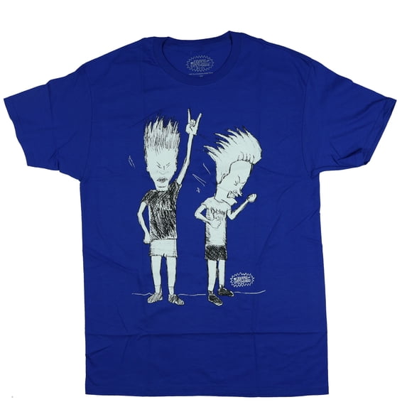 Beavis and Butt-Head Shirt Men's Rocking Out Short Sleeve Graphic Tee