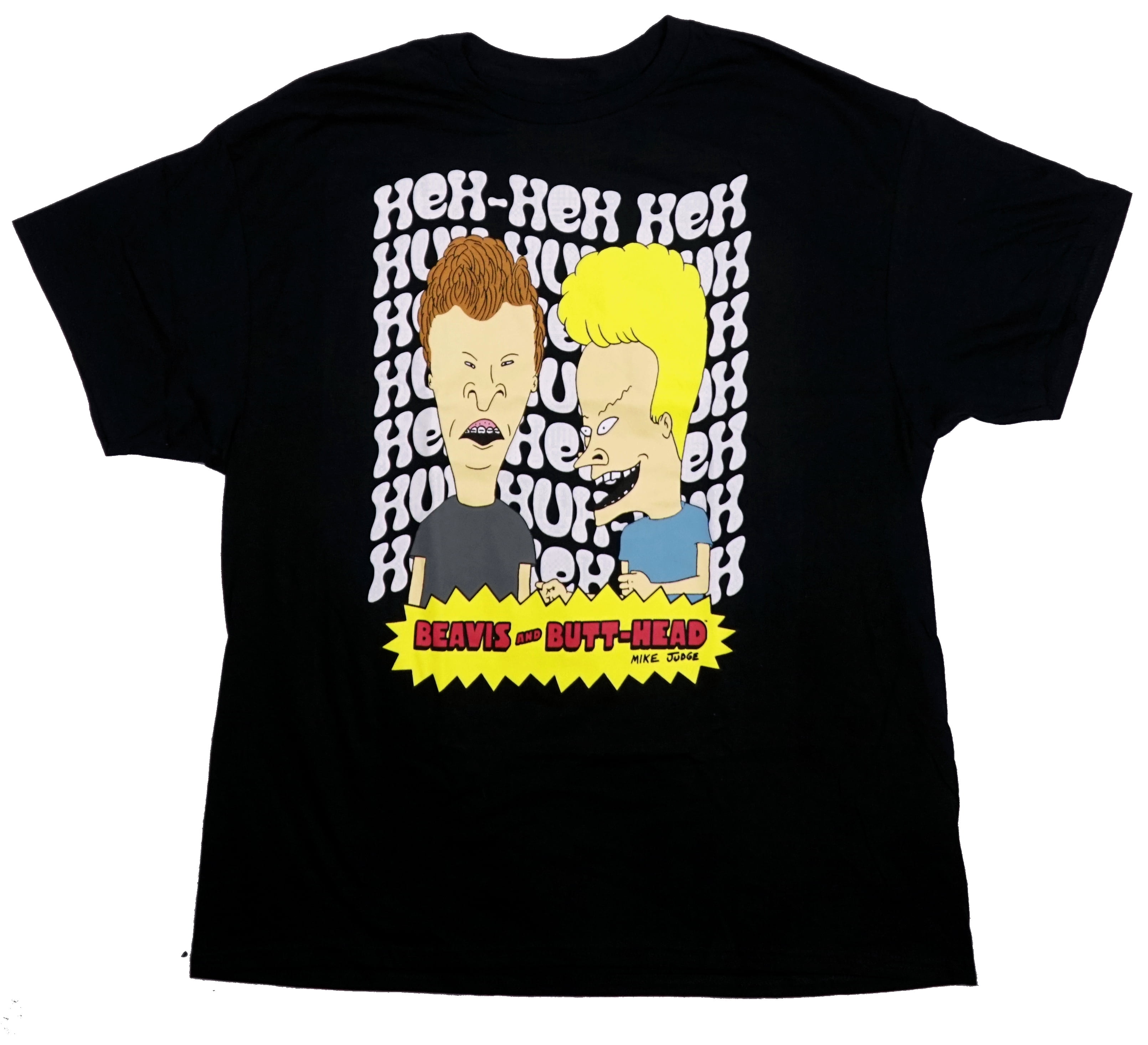 Beavis and Butt-Mens T-Shirt - Head Heh-Heh Huh-Huh - Walmart.com