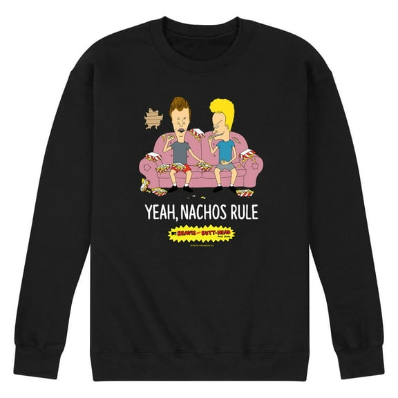 Beavis and Butthead - Beavis and Butthead Designs - Men's Crew Neck Fleece Pullover