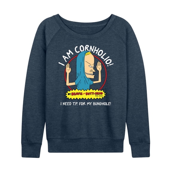Beavis and Butthead - Beavis and Butthead Designs - Women's Lightweight French Terry Long Sleeve Shirt