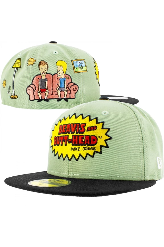 Beavis and Butthead Classic Couch Scene New Era 59Fifty Fitted Hat-8 Fitted