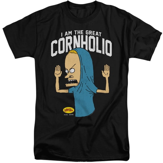 Beavis and Butthead Cornholio Unisex Adult Tall T Shirt,Black, 3X-Large