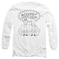 thumbnail image 1 of Beavis and Butthead Couch Logo Unisex Adult Long-Sleeve T Shirt (Large) White, 1 of 2