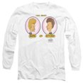 thumbnail image 1 of Beavis and Butthead Heads in Ovals Unisex Adult Long-Sleeve T Shirt (2X-Large) White, 1 of 2