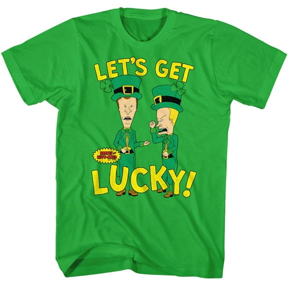 Beavis And Butt-Head Lets Get Lucky Kelly Adult T-Shirt S