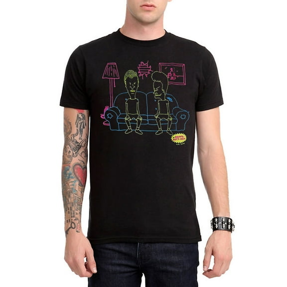 Beavis and Butthead Neon Couch T-Shirt