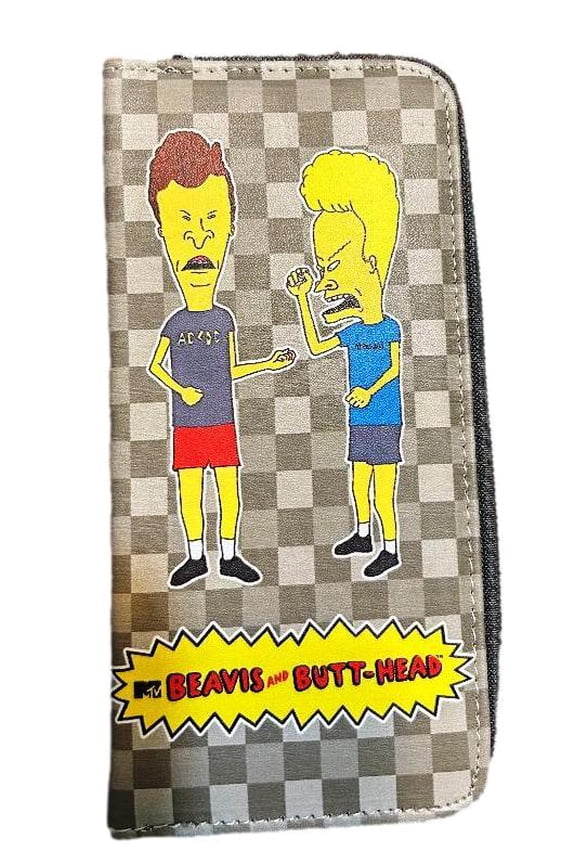 Beavis and Butthead Zip Around Clutch Wallet