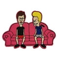 thumbnail image 1 of Beavis and Butthead on Couch Embroiderd 4 Inch Wide Iron On Patch, 1 of 1