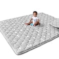 thumbnail image 1 of Beavtaens Baby Play Mat for Floor, Fits 71x59 Playpen, Non-Slip, Soft for Infants, 0-4 Years, Gray, 1 of 9