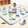 thumbnail image 1 of Beavtaens Baby Play Mat for Floor, Foam 50"x50"x1" Playpen Mat, Thickened & Non-Slip, for Ages 0-4, 1 of 10