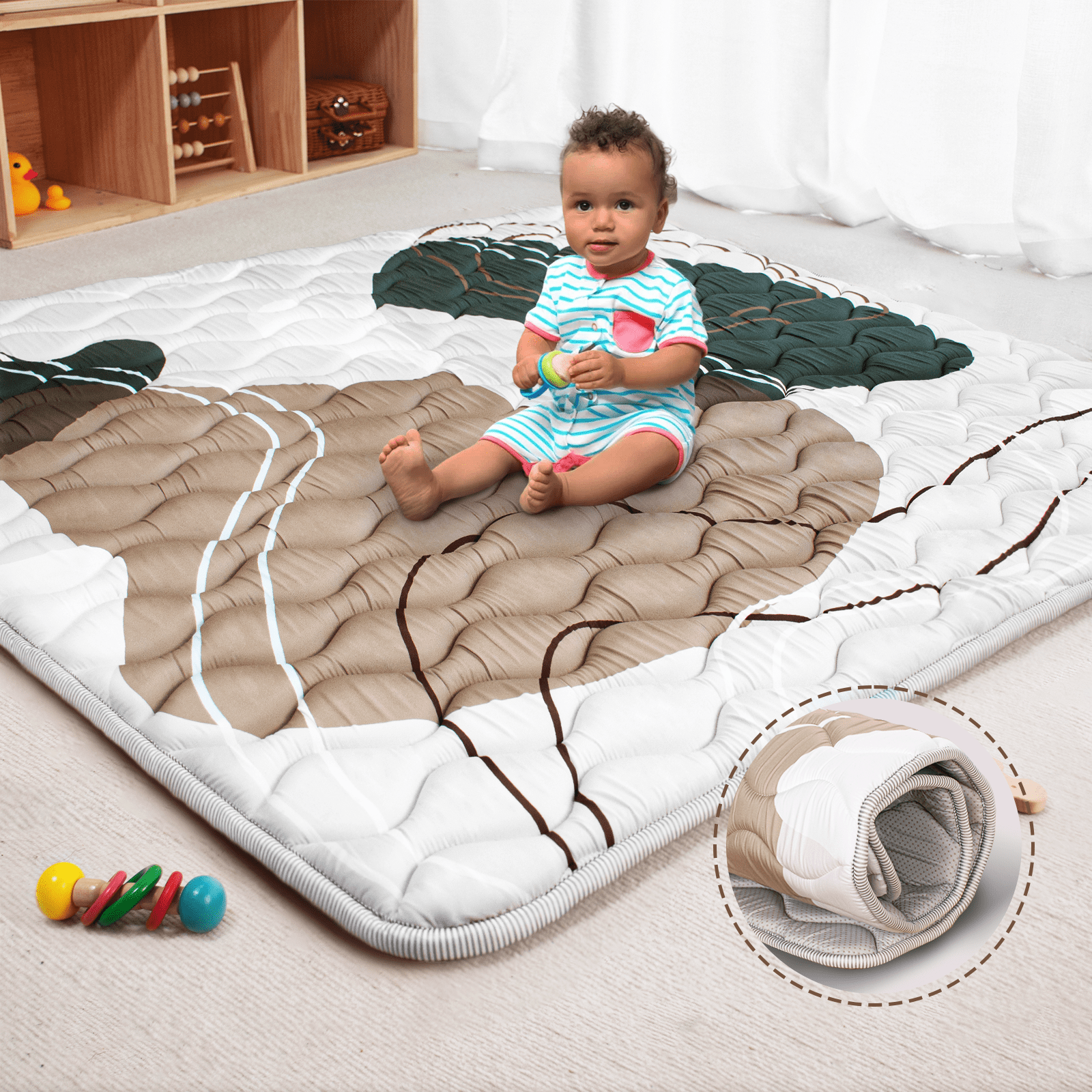 Beavtaens Baby Play Mat for Floor, Foam 50