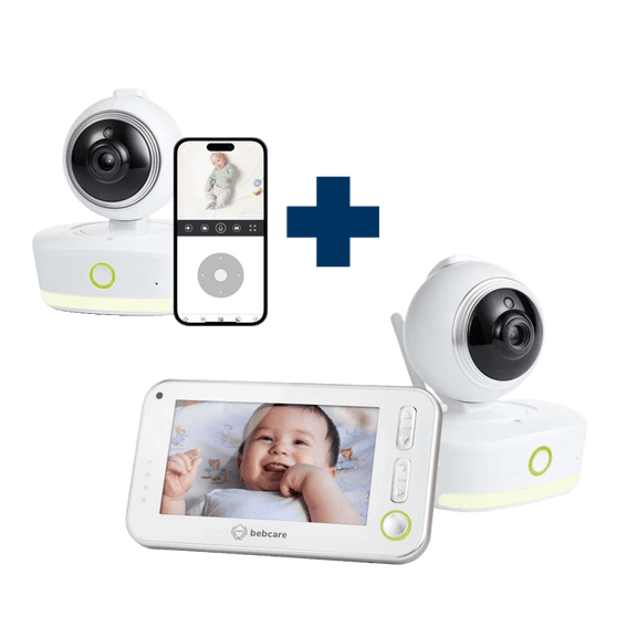 Bebcare Motion Baby Monitor + Bebcare iQ App Smart Camera Gift Set: 1080pHD WiFi camera, 4.3" Handheld Parent Unit, Dual-mode Design, Free iOS and Android App