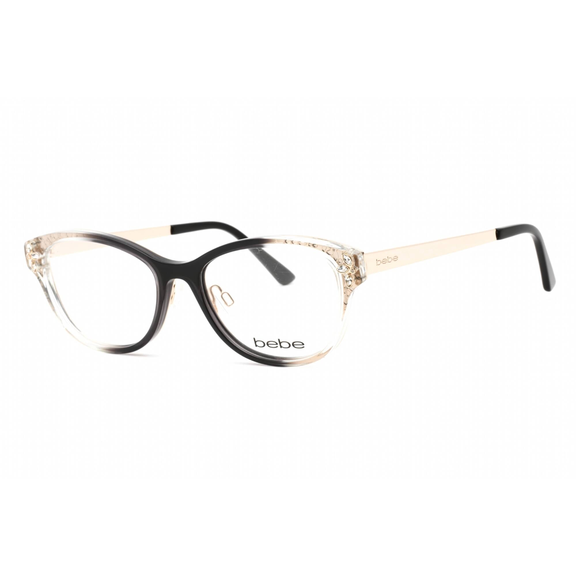 Bebe BB5195 001 Cat Eye Eyeglasses 53mm – Jet Gradient Amazon.com: bebe Eyeglasses BB 5199 001 Jet Crystal  main image 3