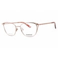 thumbnail image 1 of Bebe BB5182 770 Women's Rose Gold Rectangular Metal Frame Eyeglasses, 1 of 2