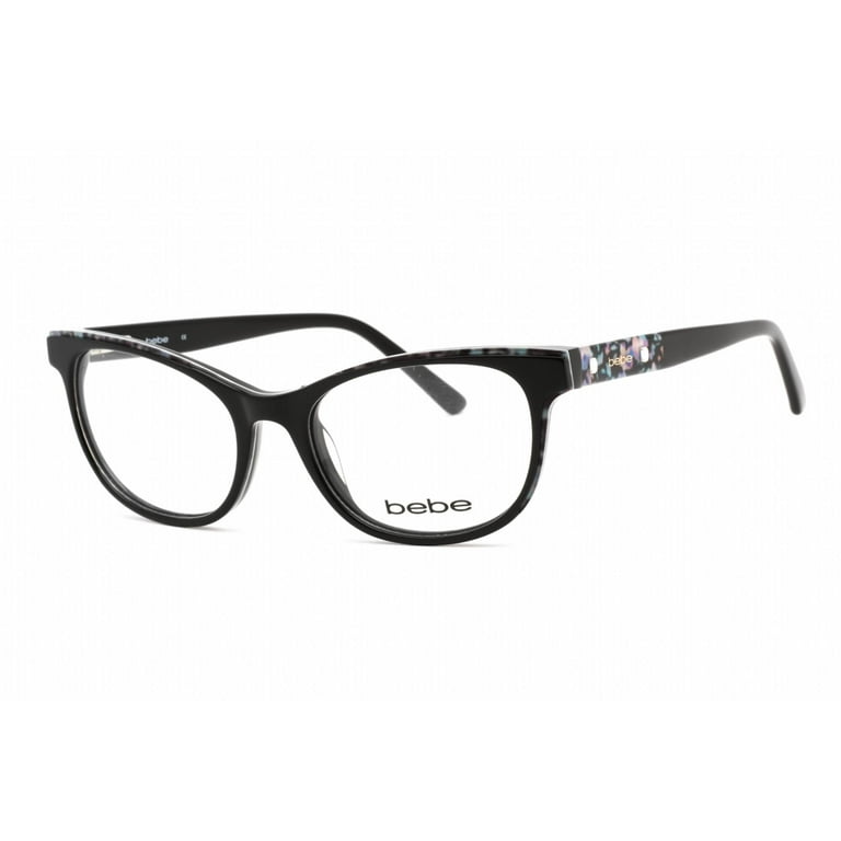 Bebe BB5198 001 Women's Jet Rectangular Plastic Frame Eyeglasses