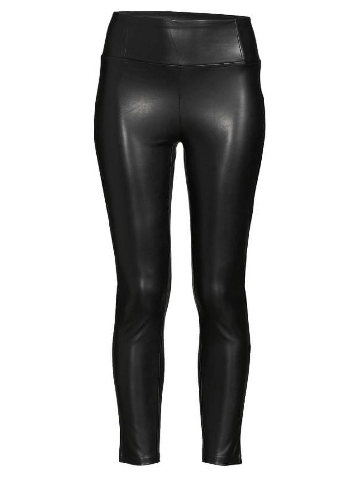 Bebe BLACK Women's Vegan Faux Leather Leggings, US XL