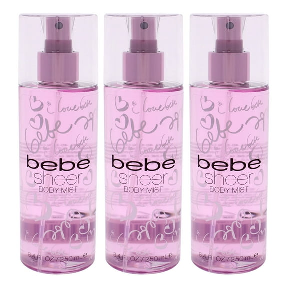 bebe Sheer, Body Spray for Women, 3 Pc