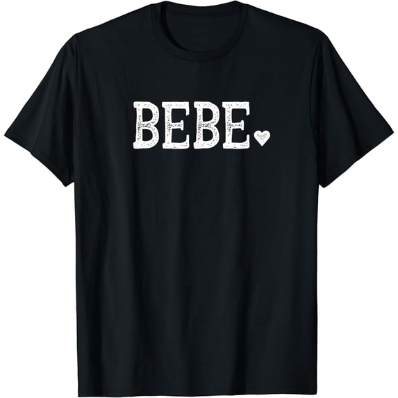 Bebe Gifts for Women Design with Heart Love Bebe T-Shirt - Walmart.com