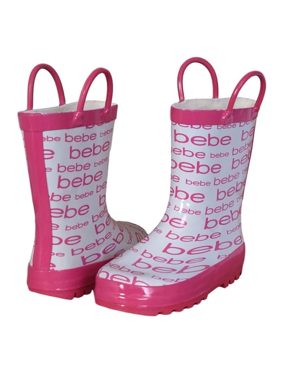 Girls 5-12 Waterproof Rainboots (Dark Pink 9/10)