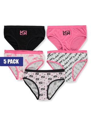 Bebe Girls' 5-Pack Underwear - hot pink multi, 12 - 14 (Big Girls