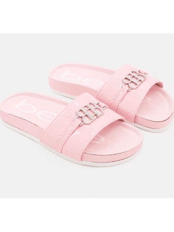 Girls Pink Slide Slippers For Child 16.23 ft oz