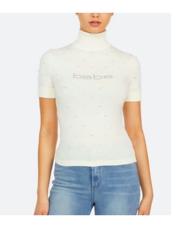 MARSHMALLOW Women's Pearl Logo Sweater, US Large