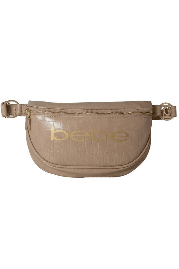 NEW Josephine Croco Convertible Sling Belt Fanny Pack / Sling Bag Purse Taupe