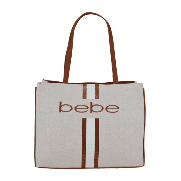 Bebe Paisley Large Canvas Tote