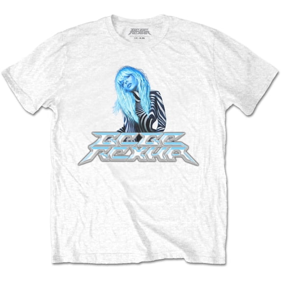 Bebe Rexha Unisex T-Shirt Silver Logo (Large)