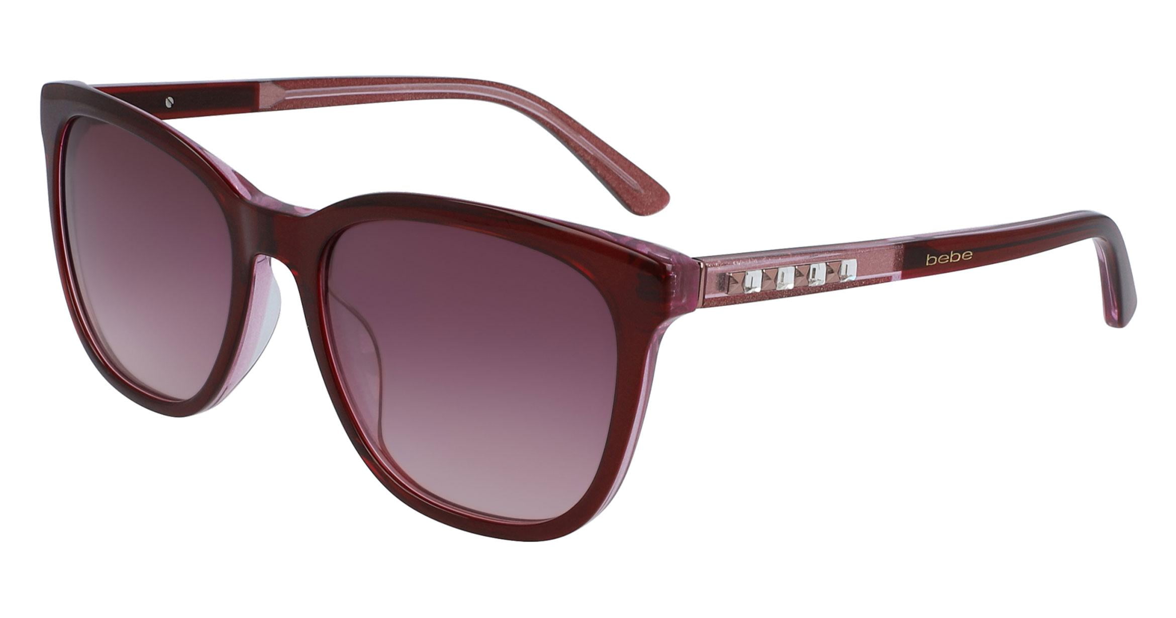 Bebe Women's Berry Square Sunglasses w/ Gradient Lens - BB7215-600
