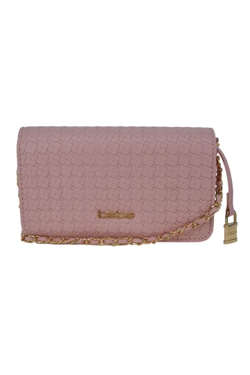 Pink bebe handbag Bebe Crossbody Satchel- Hot Pink – black-willow-designs main image 3