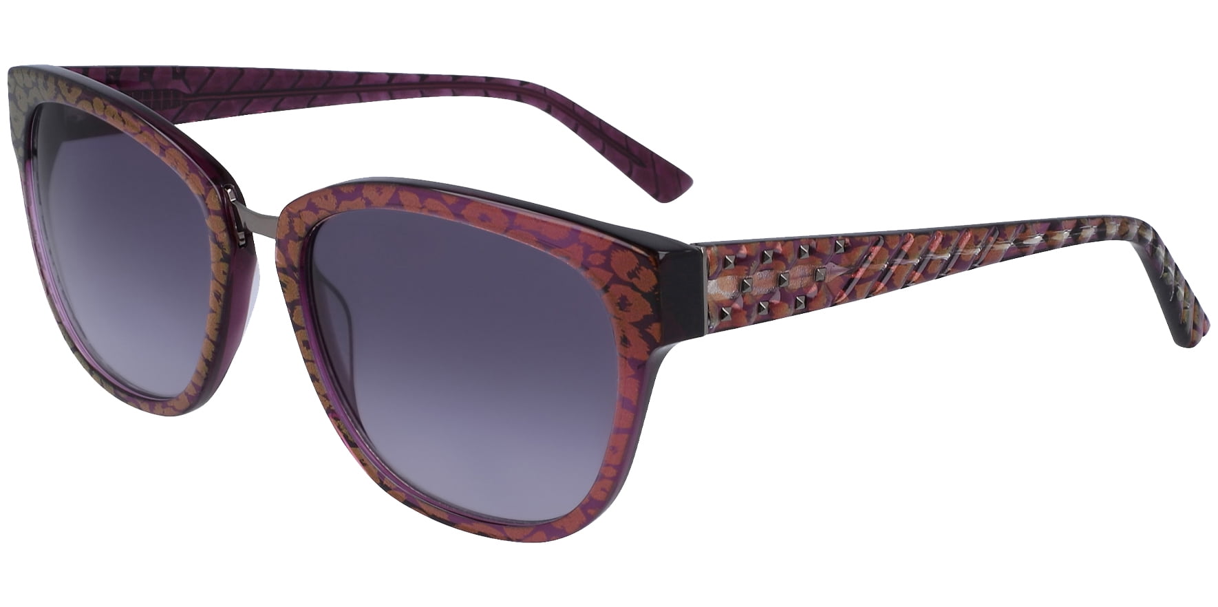 Bebe Women's Plum Soft Square Sunglasses with Gradient Lens - BB7207-500