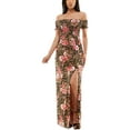 thumbnail image 1 of Bebe Womens Knit Smocked Maxi Dress, 1 of 3