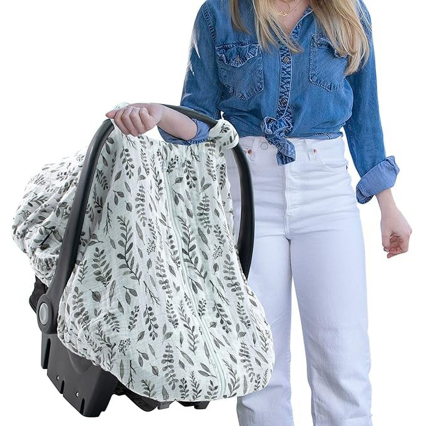 Bebe au Lait Classic Muslin Car Seat Cover Perfect Baby Car Seat