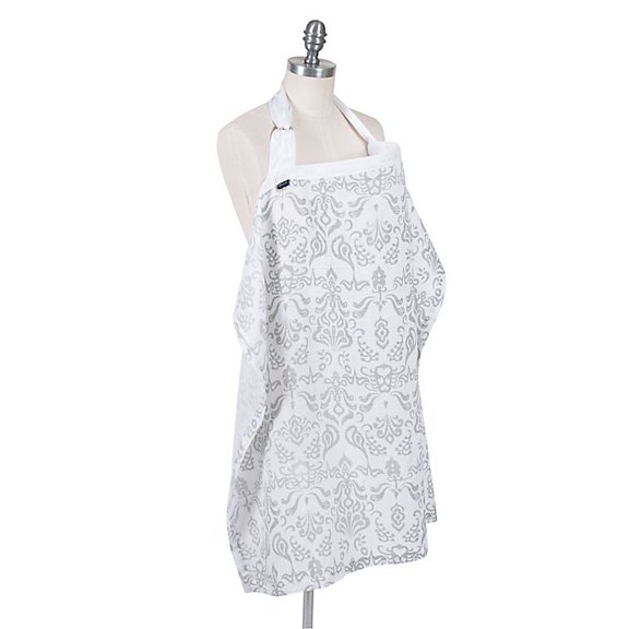 Bebe au Lait Premium Muslin Nursing Cover, Lightweight and Breathable, Open Neckline, One Size Fits All - Atherton