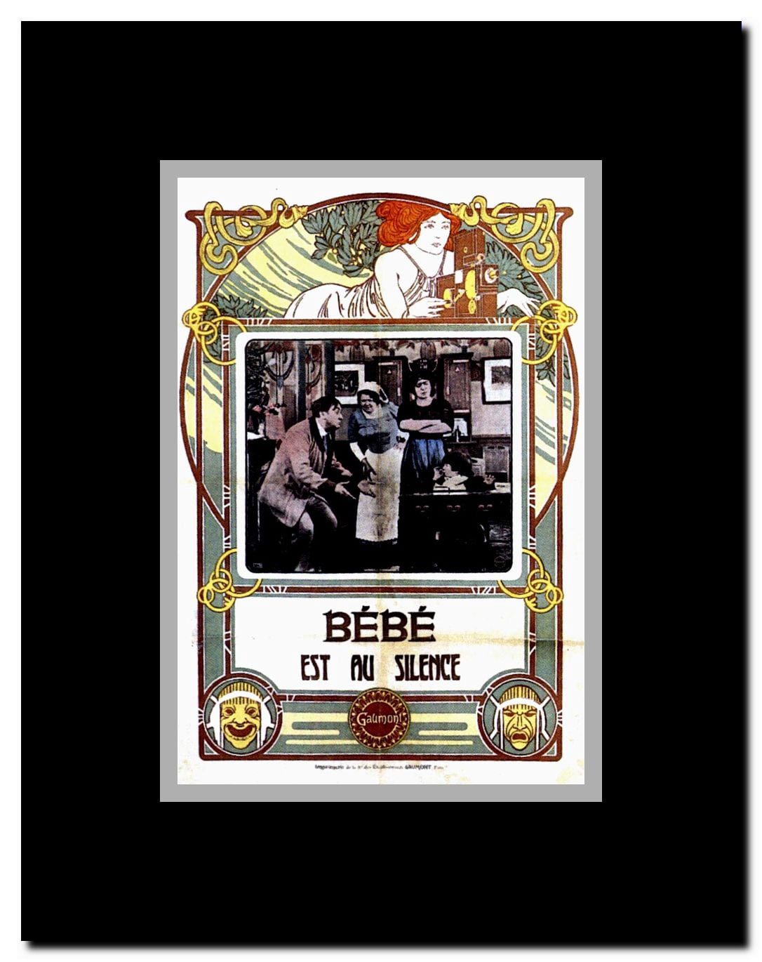 Bebe est au silence Framed Movie Poster