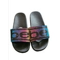 thumbnail image 1 of Bebe girls black Metallic Slides [S-11/12], 1 of 3