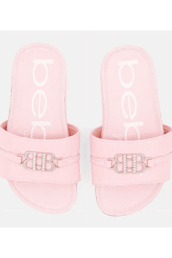 girls pink slide slippers [S-2]