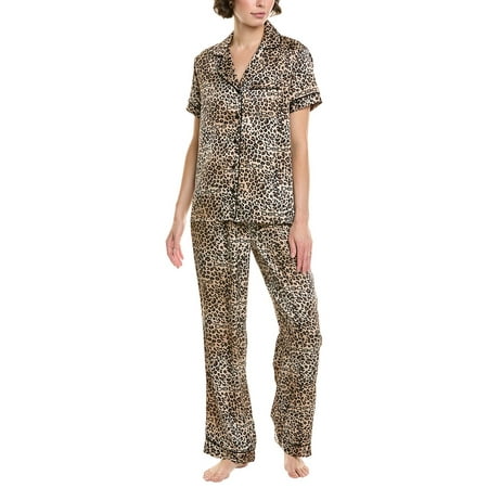 Bebe womens 2pc Top & Pant Set, XL, Brown