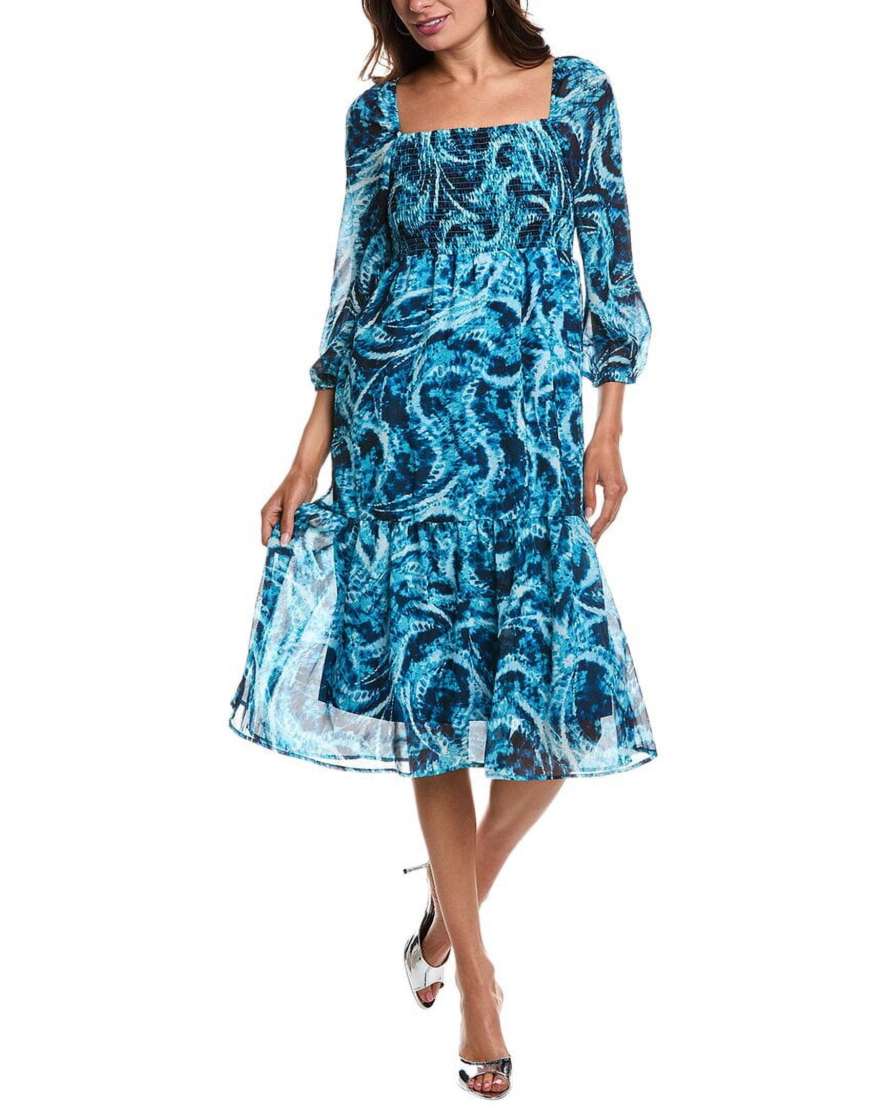 self portrait lace midi dress blue self-portrait - Blue Guipure Lace Midi Dress