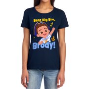 Bebefinn Best Big Bro Brody Women's T Shirt, Navy, Small