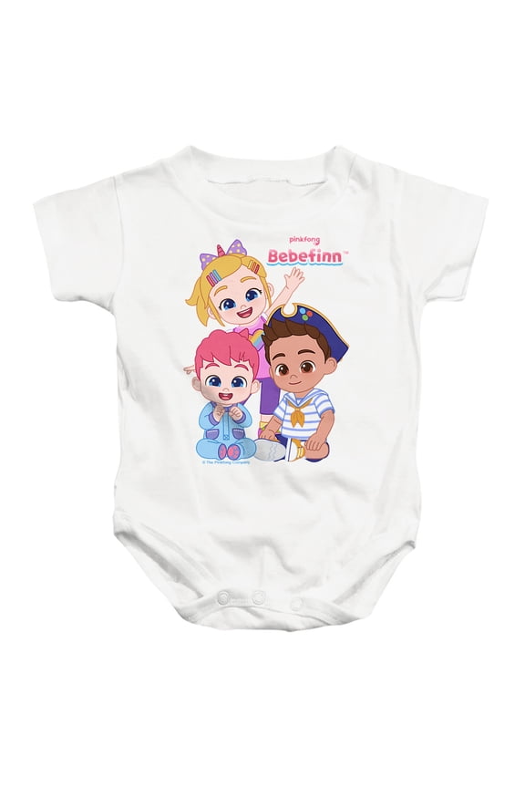 Siblings Unisex Infant Snap Suit for Baby, White, Large